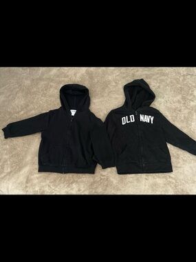 Old Navy Black Kids' Zip Hoodie 4t